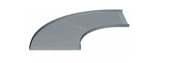 90 Degree Horizontal Bend Light And Medium Duty Straight Flange Perforated Cabel Trays